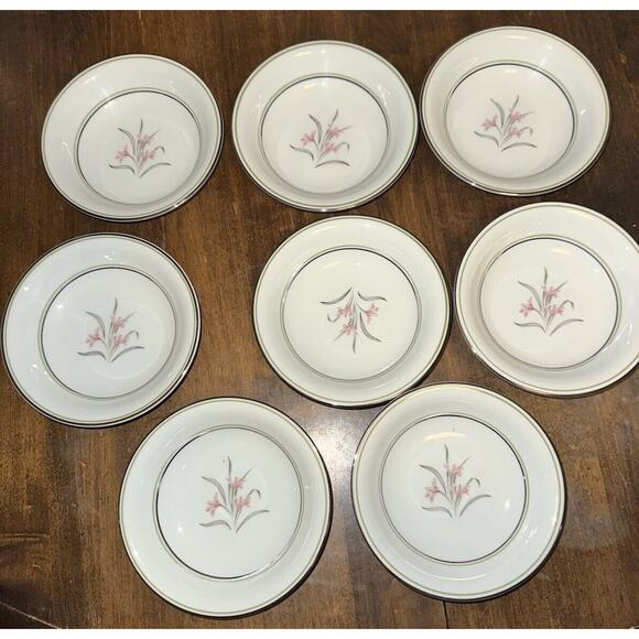 Set of 8 Vintage Noritake China Kent Pattern #5422 5.5” Fruit or Dessert Bowls - Picture 4 of 8